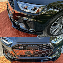 Cargar imagen en el visor de la galería, NINTE Front Lip For 2020-2024 Audi A4 S4 ABS Painted 3 Pieces Lower Bumper Splitter