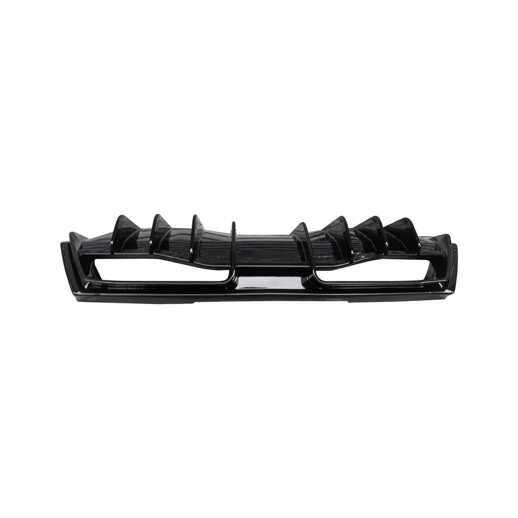NINTE For 20-24 Chevy Corvette C8 Rear Diffuser NINTE Style ABS Add-on Gloss Black