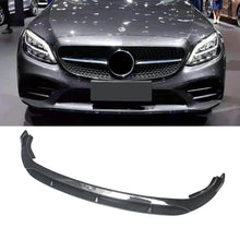 Load image into Gallery viewer, NINTE Front Bumper lip for 2019-2021 Mercedes Benz W205 C Class Carbon Fiber Look