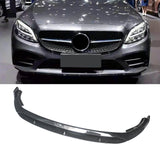 NINTE Front Bumper lip for 2019-2021 Mercedes Benz W205 C Class with AMG Package Lower Splitter