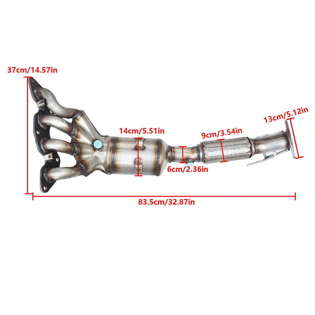NINTE Catalytic Converter For 2012-2018 Ford Focus 2.0L EPA Exhaust Manifold w/gasket