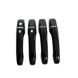 NINTE Door Handle Cover for 2013 - 2021 Jeep Grand Cherokee & 2014 - 2023 Dodge Durango ABS Gloss Black with 2 Smart Keyhole - NINTE
