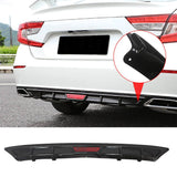 NINTE For 2018-2019 Honda Accord 10th Rear Lip W/Break Light Decoration Rear Diffuser