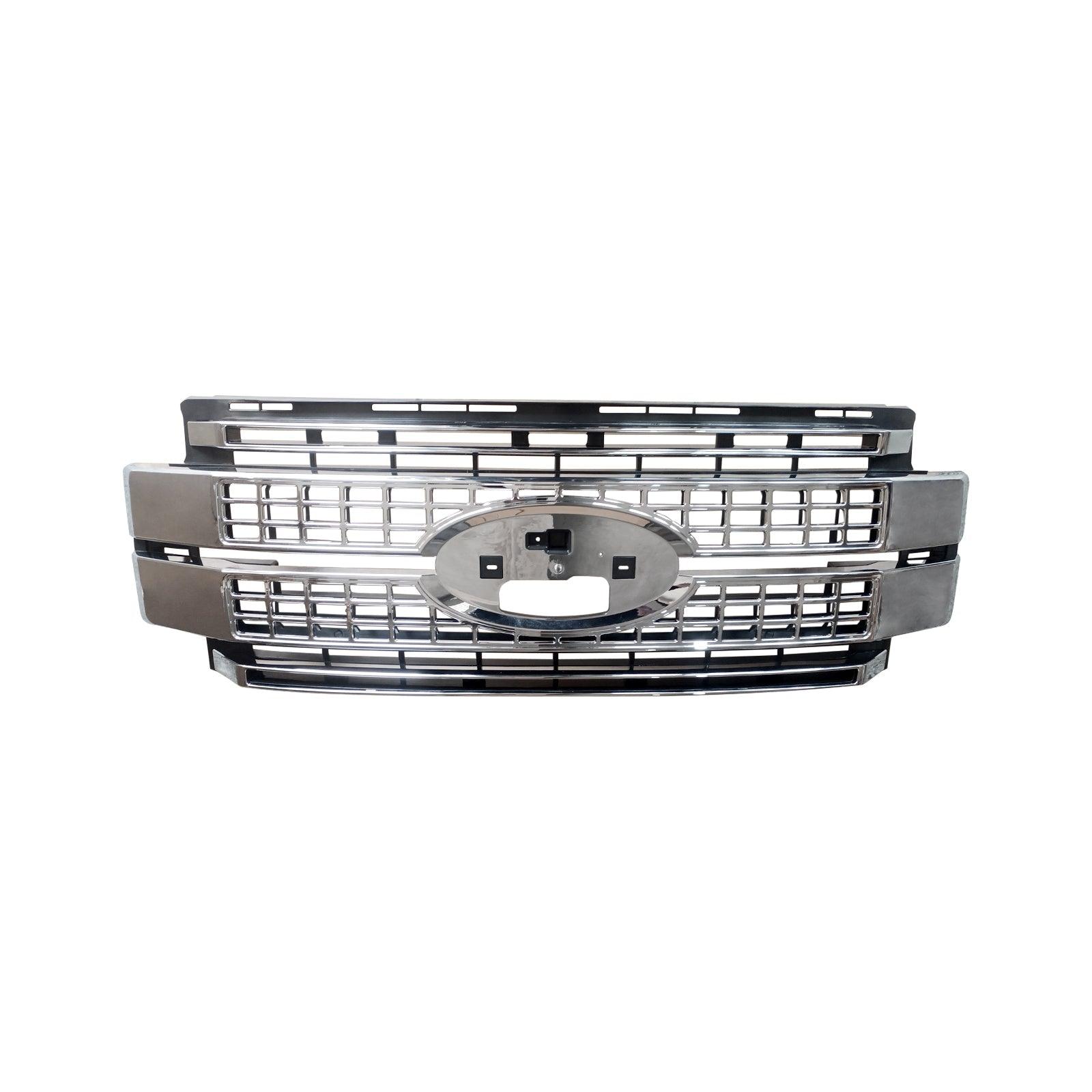Chrome Mesh Grille For Ford F250 F350 F450 Super Duty 2017-2019