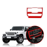 Ninte Jeep Wrangler JL 2018-2024 Car Window Button Panel Decoration Cover Stickers
