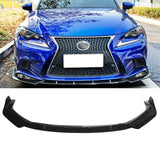 NINTE  For 2014-2016 Lexus F Sport Front Lip Front Bumper Lower Spoiler Splitter 3 PCs ABS Lip