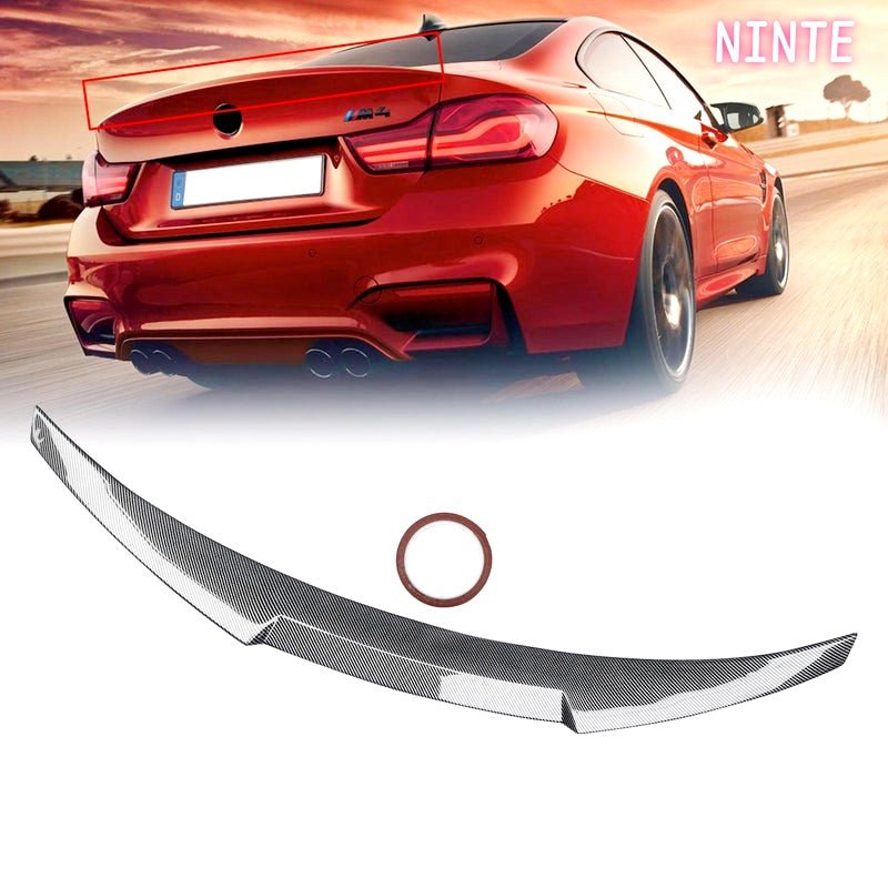 NINTE For Rear Spoiler 2015 - 2020 BMW F82 M4 Coupe Trunk Wing Tail Splitter - NINTE