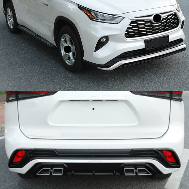 NINTE Bumper Front Rear Board Guard For 2020-2022 Toyota Highlander
