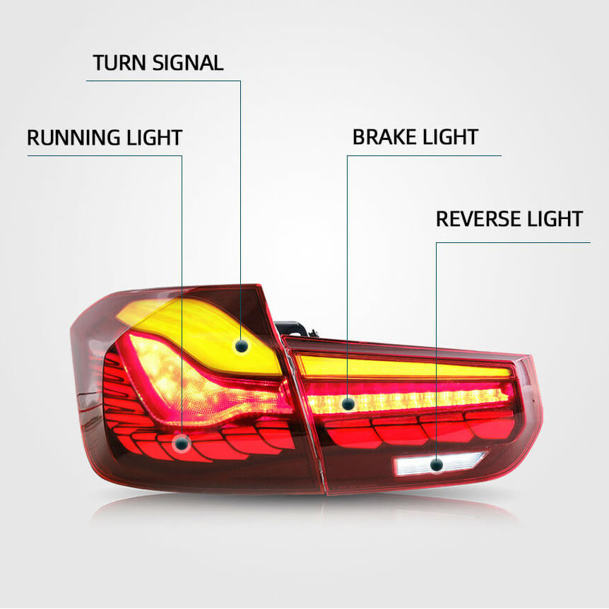 NINTE Taillights For BMW 3 Series F30 2012-2015
