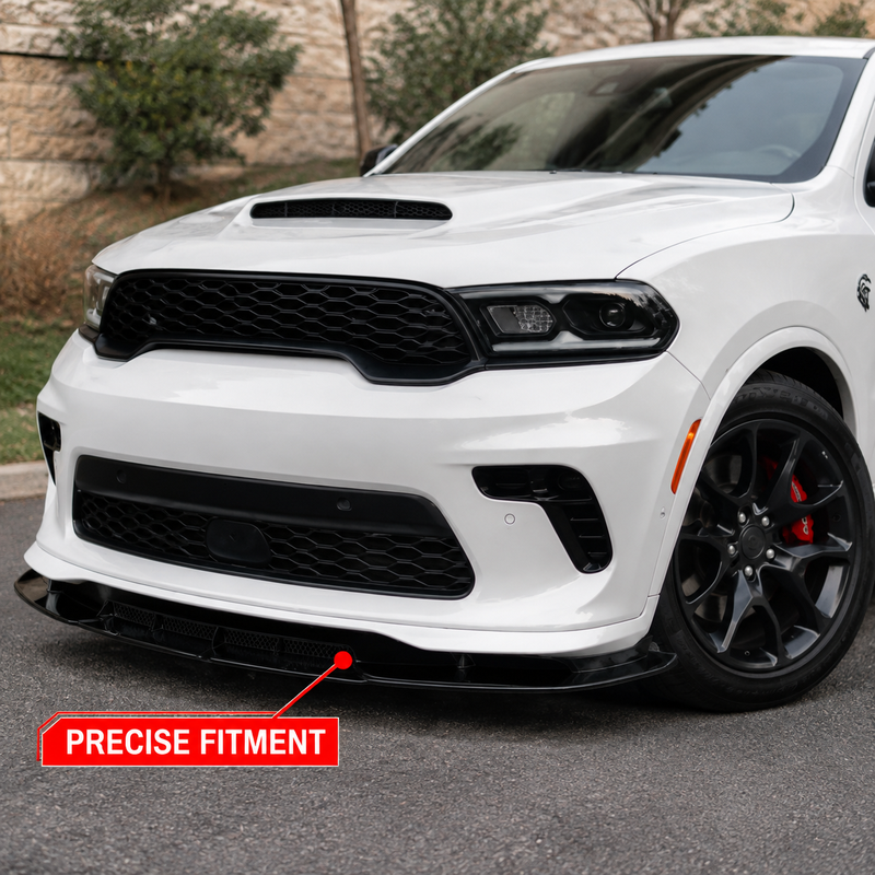 NINTE Front Bumper Lip Splitter Spoiler Fit for Dodge Durango SRT GT 1998-2024 Gloss Black