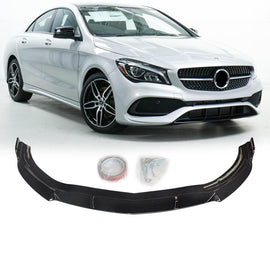 NINTE Front lip for 2017 2018 2019 Mercedes - Benz C117 CLA - Class CLA 250 4MATIC ABS Lower Splitter - NINTE