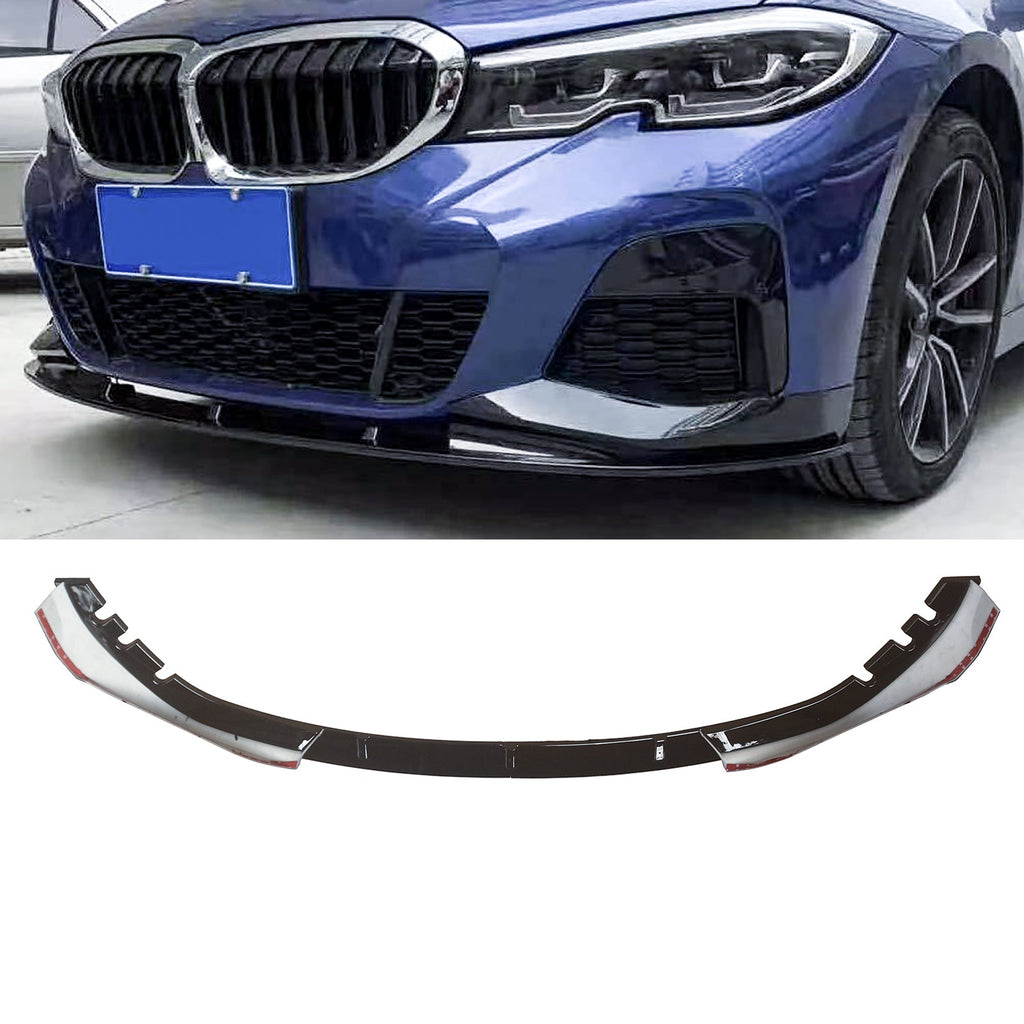 NINTE Front Bumper Lip For 2019-2022 BMW G20 G28 3-Series M Sport 