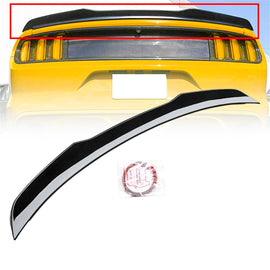 NINTE For 2015 - 2023 Ford Mustang H Style Rear Spoiler Wing Gloss Black ABS - NINTE