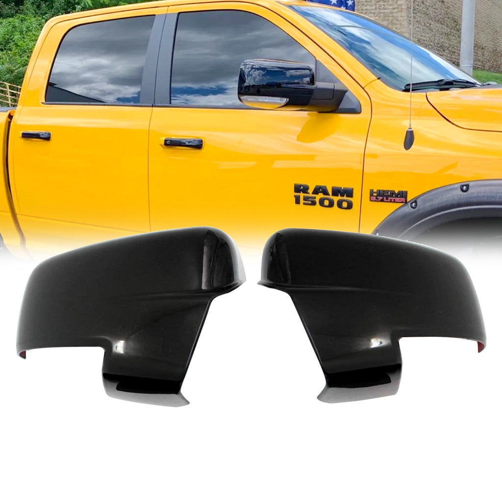 Ninte Mirror Cover For 13-18 Dodge Ram 1500& 19-23 1500 Classic Rear View Overlays With Turn Signal
