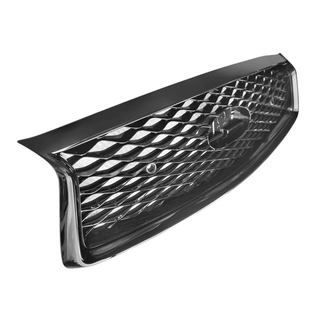 NINTE Grill For INFINITI Q50 2018-2024 Front Hood Upper Grille Replacement with Sensor Hole