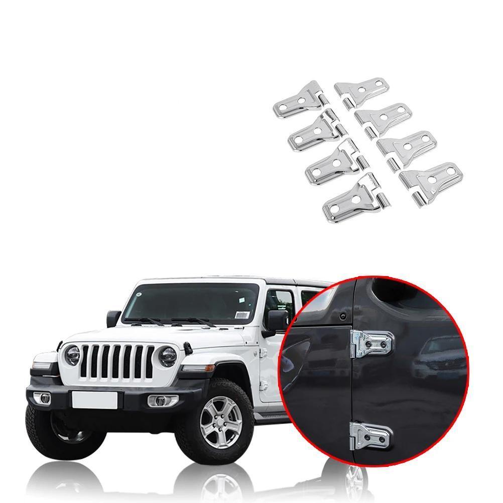 Ninte Jeep Wrangler JL 2018-2019 Door Hinge Cover & Engine Hood Hinge Cover Decoration ABS Stickers - NINTE