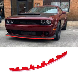 NINTE For 2010 - 2024 Dodge Challenger Widebody Hellcat Demon Redeye Scat Front Bodykit Spoiler Splitter Front Bumper Lip Bumper Guard Protector Splitter - NINTE