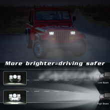 Load image into Gallery viewer, NINTE 5X7 Inches (7x6) 300W Square LED Trunk Headlights 