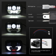Cargar imagen en el visor de la galería, NINTE 5X7 Inches (7x6) 300W Square LED Trunk Headlights 