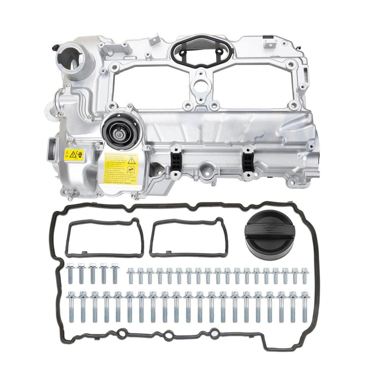 NINTE Upgrade Aluminum Valve Cover Kit for 2012 - 2018 BMW N20 320i 328i 528i X3 X5 X1 Z4 2.0L L4 Replace 11127588412 - NINTE