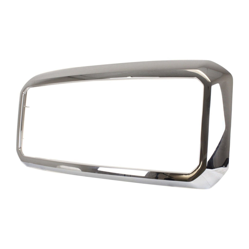 NINTE Grille Shell For 2011-2016 Ford F-250 Super Duty F-350 Super Duty Chrome Plastic