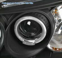 Laden Sie das Bild in den Galerie-Viewer, For Honda 01-03 Civic 2/4Dr Black LED Halo Projector Headlights Head Lamps Pair - NINTE