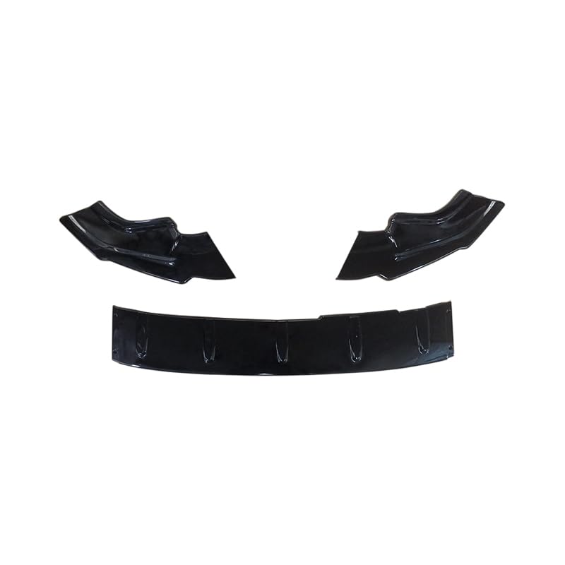 NINTE Front Bumper Lip for Volkswagen 2015 - 2021 VW Golf MK7 MK7.5 R - line GTI R Gloss Black ABS Spoiler Splittber Body Kits Guard Front Chin Splitter 3Pcs Segmented Design - NINTE