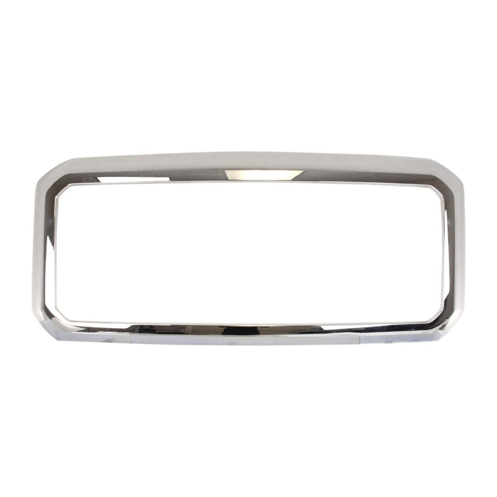 NINTE Grille Shell For 2011-2016 Ford F-250 Super Duty F-350 Super Duty Chrome Plastic