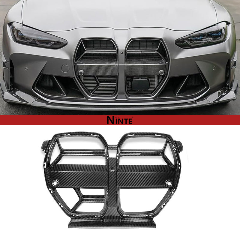 NINTE Nose Grille For 2021 - 2025 BMW G80 G81 M3 G82 G83 M4 Gloss Black - NINTE
