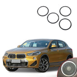 Ninte BMW X2 2018 4 PCS ABS Door Speaker Ring Trim Sticker Interior
