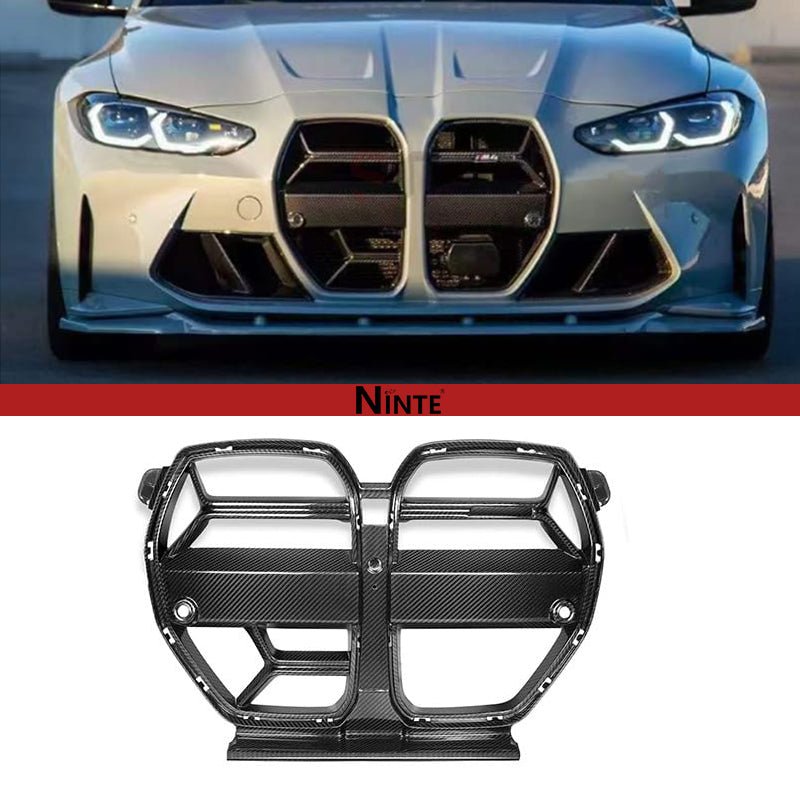 NINTE Nose Grille For 2021 - 2025 BMW G80 G81 M3 G82 G83 M4 Gloss Black - NINTE