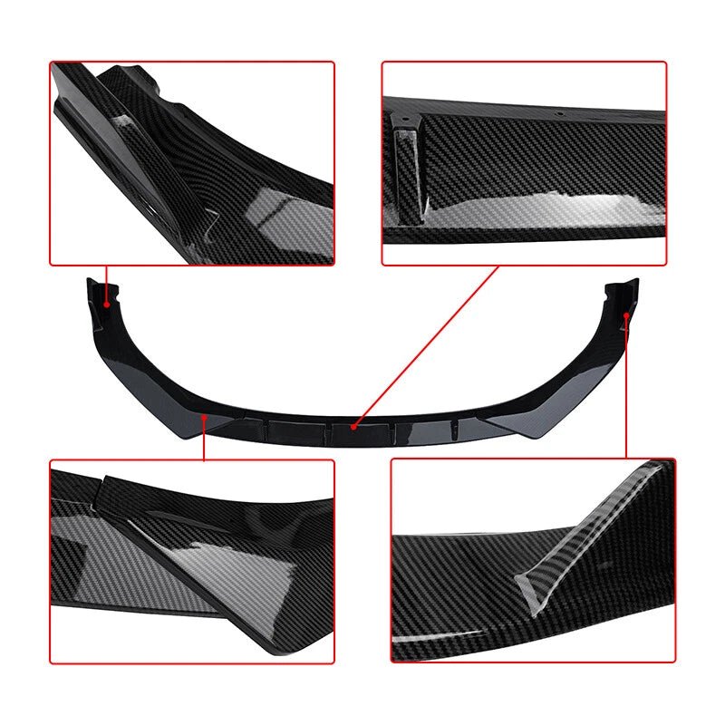 NINTE GT STYLE Front Lip For 2021 - 2023 BMW 5 Series G30 M Sport 3Pcs - NINTE