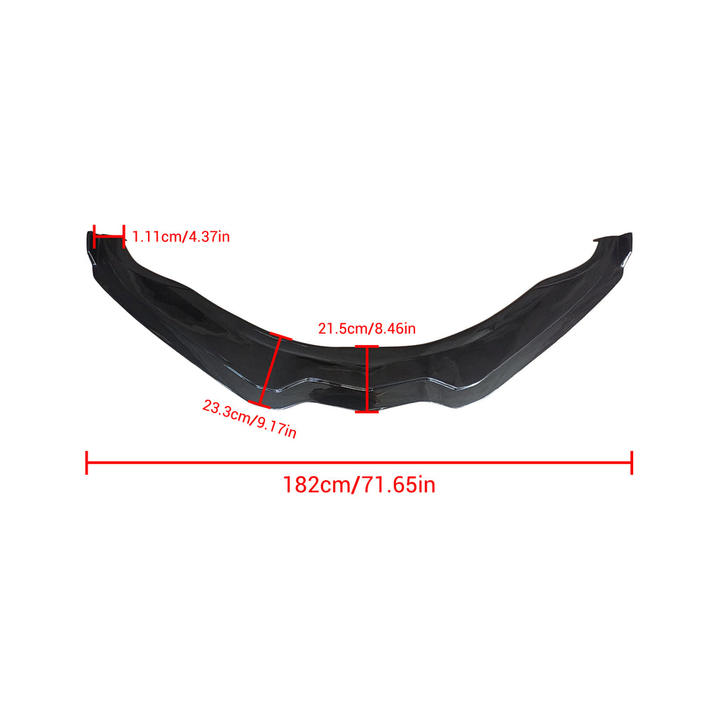 NINTE Front Lip for Chevy Corvette C7 Z06 Stingray Grand Sport Carbon Fiber Look