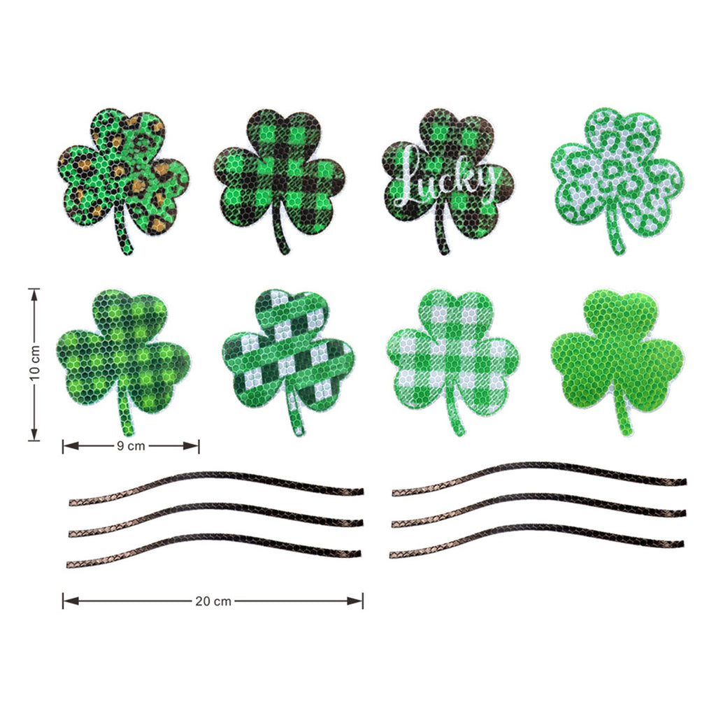 NINTE St. Patrick's Day Leprechaun Four-Leaf Clover Festival Magnetic Sticker
