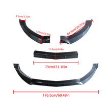 Cargar imagen en el visor de la galería, NINTE Front Lip for 2015-2018 Benz C-Class W205 Sport Carbon Look