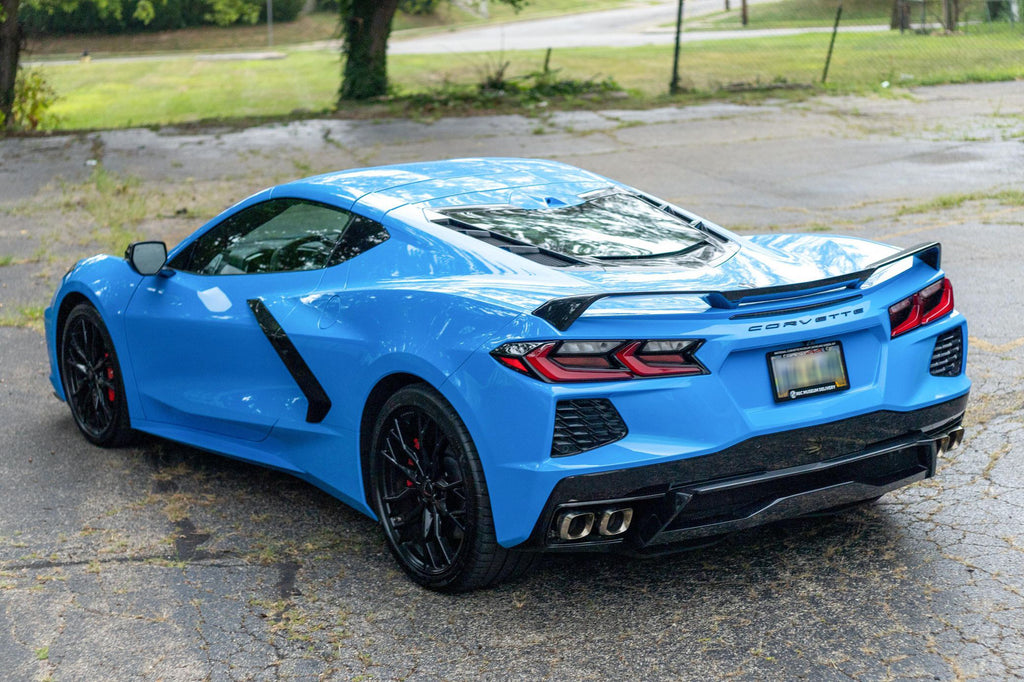 NINTE Z51 Style Rear Spoiler For 2020-2025 Chevrolet Corvette C8 Gloss Black ABS Painted Rear Trunk Spoiler Bodykit Rear Wing