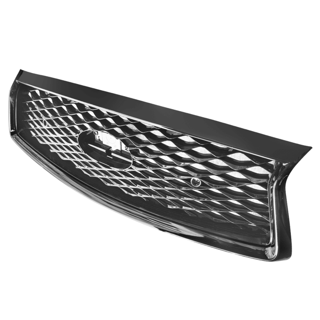 NINTE Grill For INFINITI Q50 2018-2024 Front Hood Upper Grille Replacement with Sensor Hole