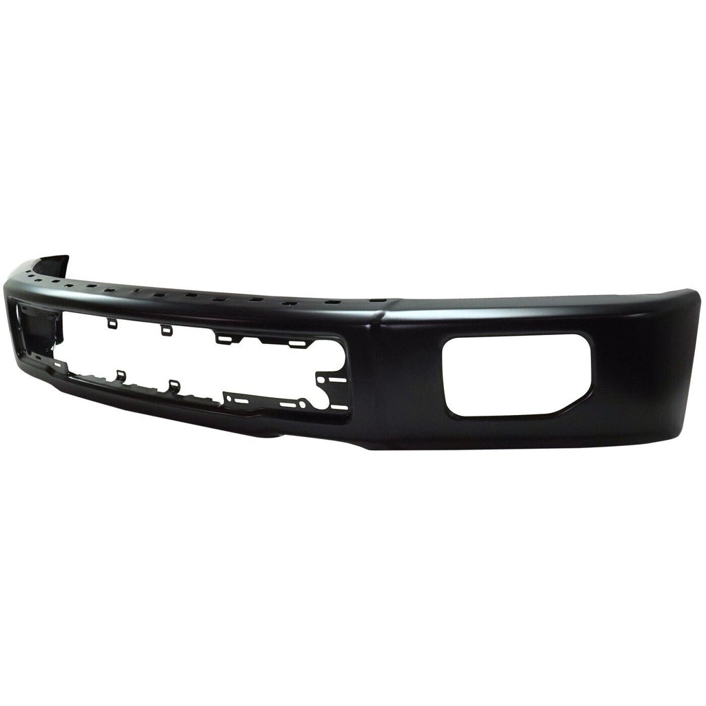 NINTE Front Bumper Face Bar For 2015 2016 2017 Ford F-150 With Fog Light Holes Black