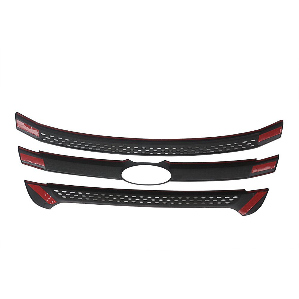 NINTE For 2011 - 2015 Ford Explorer Grill Cover Base Limited XLT Painted Grille Overlay Trim - NINTE