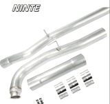 NINTE For 2011-2015 Chevy Silverado & GMC 2500HD/3500HD 6.6L Duramax Diesel 4Inch Exhaust Muffler Pipe Tube