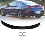 NINTE Rear Spoiler For 2017-2023 Infiniti Q60 ABS Painted M4 Style Trunk Spoiler Wing Decklid