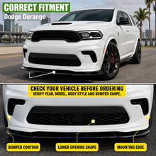 Load image into Gallery viewer, NINTE Front Bumper Lip Splitter Spoiler Fit for Dodge Durango SRT GT 1998-2024 Gloss Black