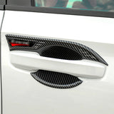 NINTE Door Handle Bowl Cover Trim For 2022 2023 2024 11th Gen Honda Civic Carbon Fiber Pattern