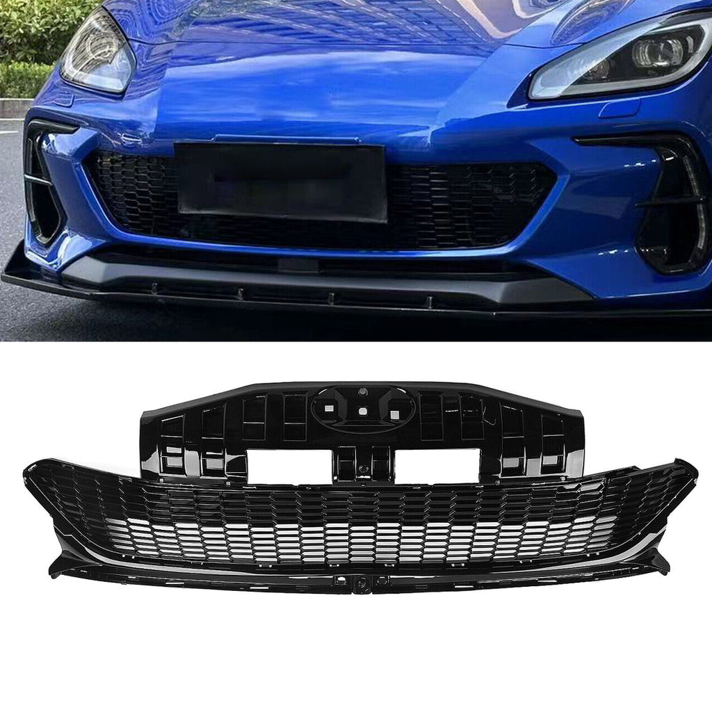 NINTE For 2022 2023 2024 Subaru BRZ Mesh Grille Replacement Gloss Black