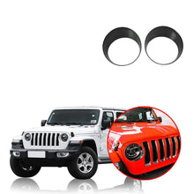 Load image into Gallery viewer, Ninte Jeep Wrangler JL 2018-2019 Headlight Circle Decoration Cover - NINTE