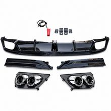 Cargar imagen en el visor de la galería, NINTE Rear Bumper Diffuser Kit Fit for Honda Accord 2023-2026 Gloss Black with LED Light