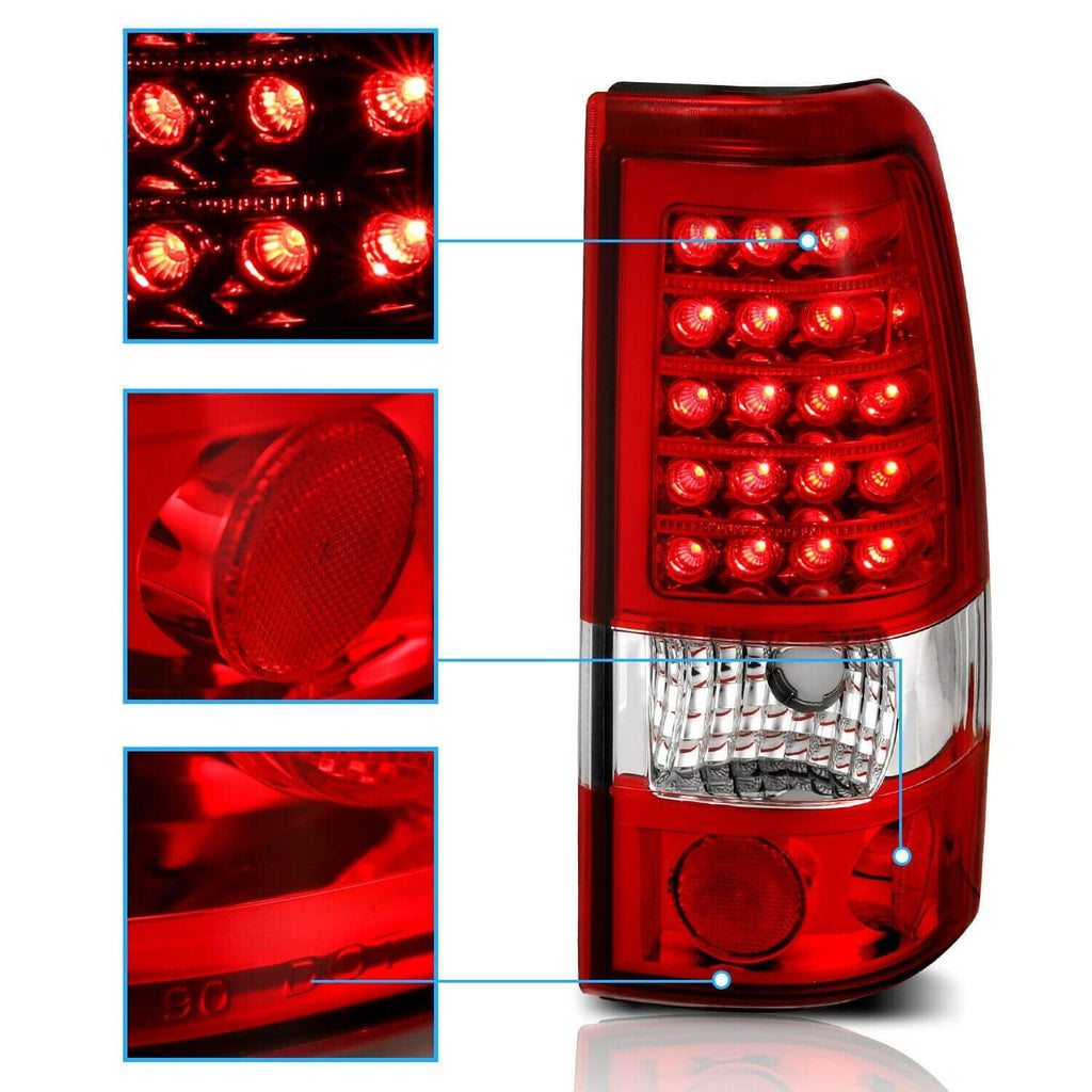 NINTE Taillight For 1999-2002 Chevy Silverado 1999-2006 GMC Sierra 1500