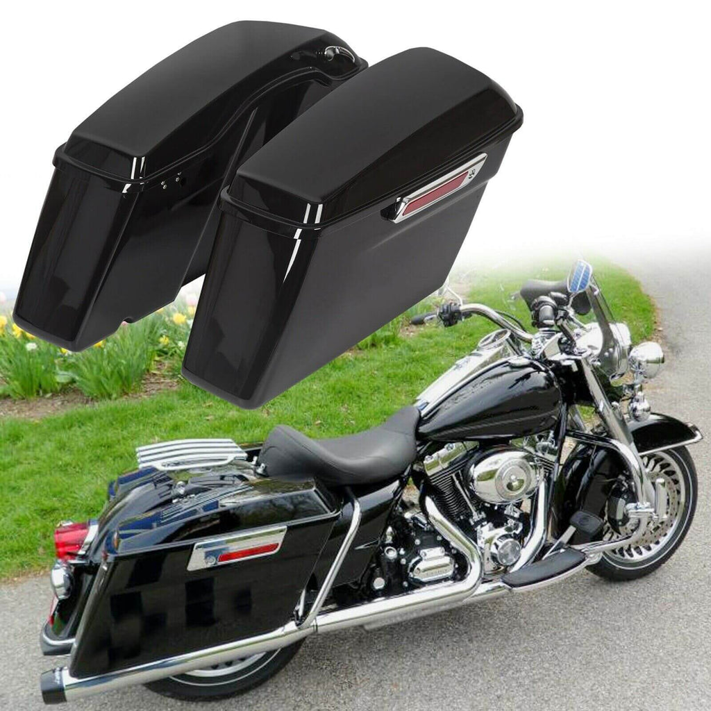 NINTE Side Bag For Harley Road King Glide FLHT 1993-2013