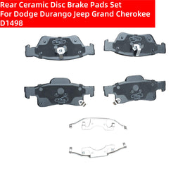 NINTE Rear Ceramic Disc Brake Pads Set For Dodge Durango Jeep Grand Cherokee D1498 - NINTE