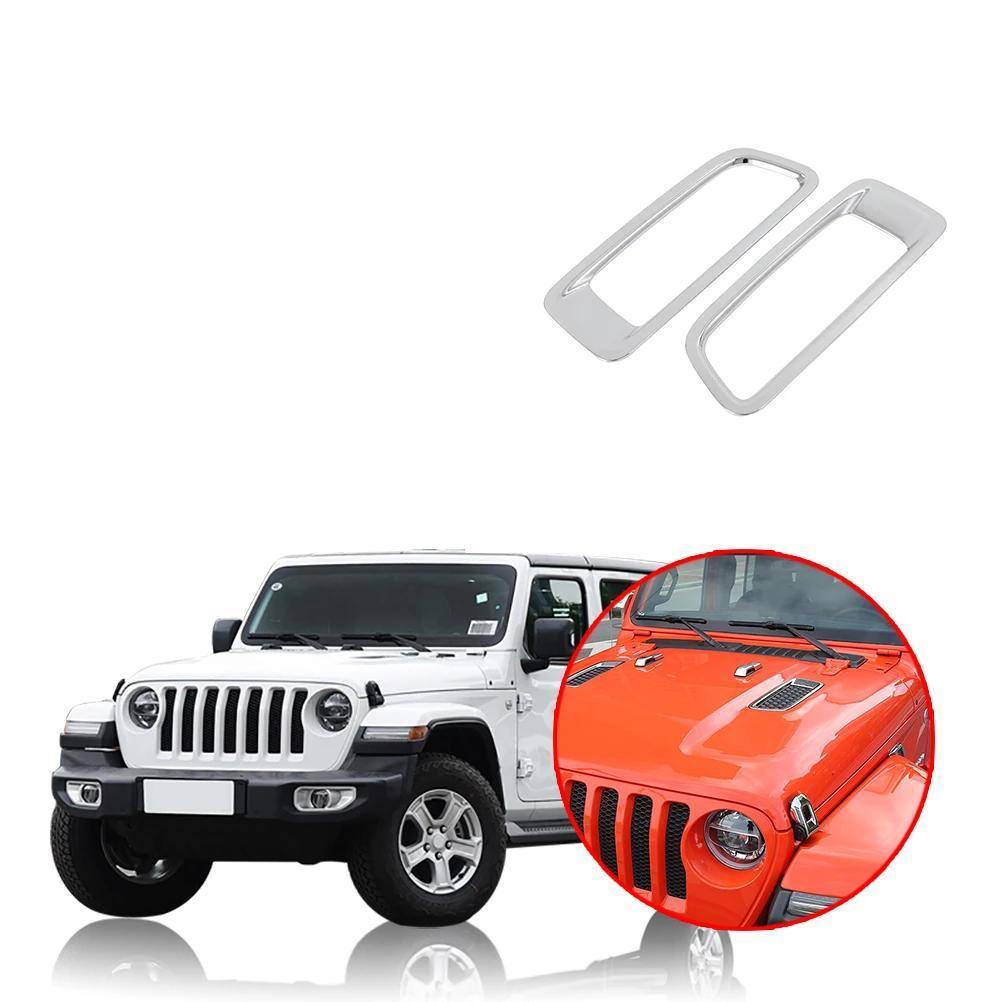 NINTE Jeep Wrangler JL 2018-2019 Bright Style Front Engine Hood Air Conditioning Outlet Cover - NINTE
